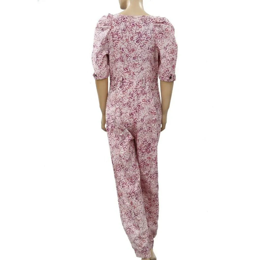 Free People Floral Jumpsuit Rosebud Size 4 NWOT